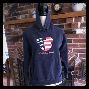 💙Disney navy patriotic Mickey hoodie